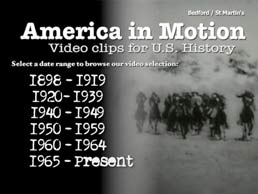 America in Motion by Bedford/St. Martin's - First Edition, 2011 from Macmillan Student Store