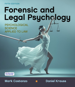 Cover: Forensic and Legal Psychology, 5th Edition by Mark Costanzo; Daniel Krauss