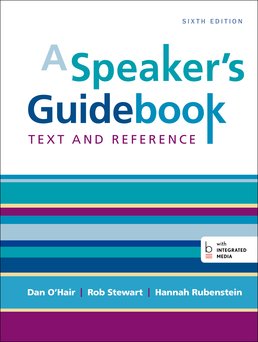 Speaker's Guidebook by Dan O'Hair; Rob Stewart; Hannah Rubenstein - Sixth Edition, 2015 from Macmillan Student Store