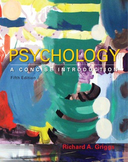 Psychology: A Concise Introduction by Richard A. Griggs - Fifth Edition, 2017 from Macmillan Student Store