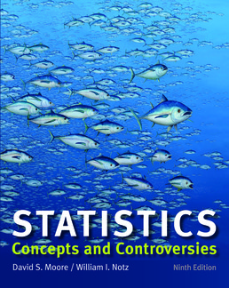 Statistics: Concepts and Controversies by David S. Moore; WIlliam I Notz - Ninth Edition, 2017 from Macmillan Student Store