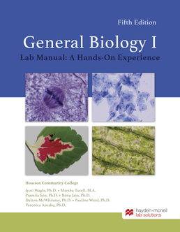 HM Biology 1106 - General Biology I by Jyoti Wagle, Ph.D.; Marsha Turell, M.A. - First Edition, 2019 from Macmillan Student Store