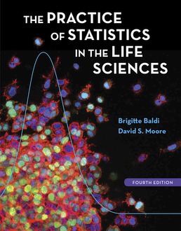 Practice of Statistics in the Life Sciences by Brigitte Baldi; David S. Moore - Fourth Edition, 2018 from Macmillan Student Store