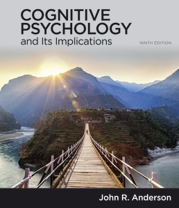 Cover: Cognitive Psychology and Its Implications, 9th Edition by John Anderson