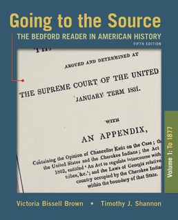 Going to the Source, Volume II: Since 1865 5e & A Pocket Guide to Writing in History 10e by Victoria Bissell Brown; Timothy J. Shannon - Fifth Edition, 2020 from Macmillan Student Store