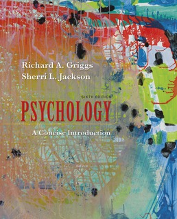 Cover: Psychology: A Concise Introduction, 6th Edition by Richard A. Griggs; Sherri L. Jackson