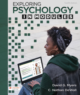 Cover: Exploring Psychology in Modules, 12th Edition by David G. Myers; C. Nathan DeWall