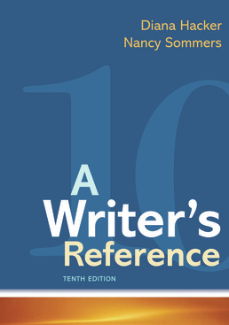 Cover: A Writer's Reference, 10th Edition by Diana Hacker; Nancy Sommers