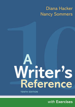 Cover: A Writer's Reference with Exercises, 10th Edition by Diana Hacker; Nancy Sommers