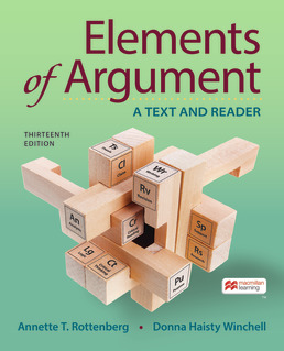 Cover: Elements of Argument, 13th Edition by Annette Rottenberg; Donna Winchell