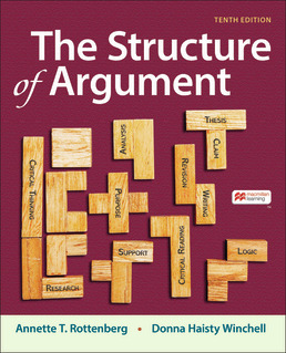 The Structure of Argument by Annette Rottenberg; Donna Winchell - Tenth Edition, 2021 from Macmillan Student Store