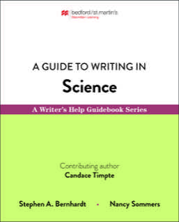 Cover: Guide to Writing in Science, 1st Edition by Stephen Bernhardt; Nancy Sommers