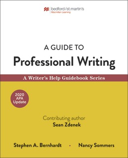 A Guide to Professional Writing by Stephen Bernhardt; Nancy Sommers - First Edition, 2019 from Macmillan Student Store