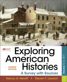 Cover: Exploring American Histories, Volume 1, 4th Edition by Nancy Hewitt; Steven Lawson