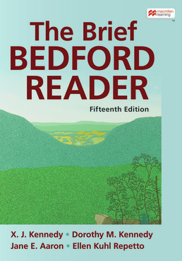 Cover: The Brief Bedford Reader, 15th Edition by X.J. Kennedy; Dorothy M. Kennedy; Jane E. Aaron; Ellen Kuhl Repetto