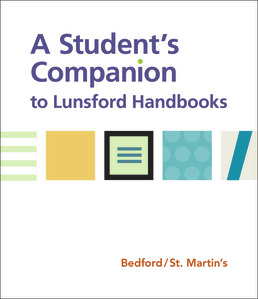 Cover: A Student's Companion to Lunsford Handbooks, 1st Edition by Bedford/St. Martin's