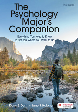 Cover: The Psychology Major's Companion, 3rd Edition by Dana S. Dunn; Jane S. Halonen