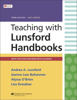 Teaching with Lunsford Handbooks, 2021 Update (Online Only) cover