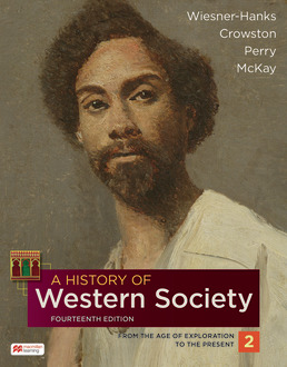 Cover: A History of Western Society, Volume 2, 14th Edition by Merry E. Wiesner-Hanks; Clare Haru Crowston; Joe Perry