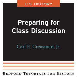 Cover: Preparing for Class Discussion - U.S., 1st Edition by Bedford/St. Martin's