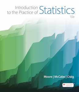 Cover: Introduction to the Practice of Statistics, 10th Edition by David S. Moore; George P. McCabe; Bruce Craig