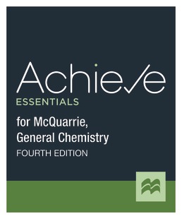 Cover: Achieve Essentials for General Chemistry (McQuarrie/Rock/Gallogy; 1-Term Access), 4th Edition by Macmillan Learning