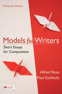 Cover: Models for Writers, 15th Edition by Alfred Rosa; Paul Eschholz