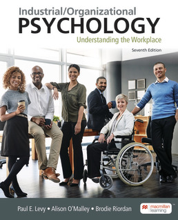 Cover: Industrial/Organizational Psychology, 7th Edition by Paul Levy; Alison O'Malley; Brodie Riordan