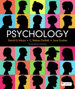 Cover: Psychology, 14th Edition by David G. Myers; C. Nathan DeWall; June Gruber