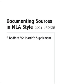 Cover: Documenting Sources in MLA Style: 2021 Update, 2nd Edition by Bedford/St. Martin's