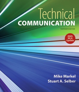 Cover: Technical Communication with 2021 MLA Update, 13th Edition by Mike Markel; Stuart A. Selber