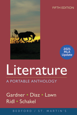 Cover: Literature with 2021 MLA Update, 5th Edition by Janet Gardner; Joanne Diaz; Beverly Lawn; Jack Ridl; Peter Schakel