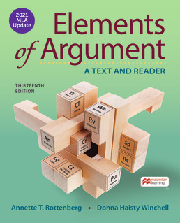 Elements of Argument with 2021 MLA Update by Annette Rottenberg; Donna Winchell - Thirteenth Edition, 2021 from Macmillan Student Store