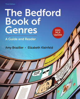 Cover: The Bedford Book of Genres with 2021 MLA Update, 3rd Edition by Amy Braziller; Elizabeth Kleinfeld