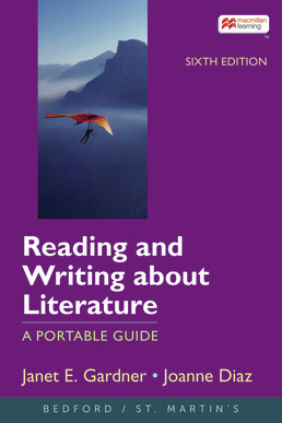 Cover: Reading and Writing about Literature, 6th Edition by Janet Gardner; Joanne Diaz