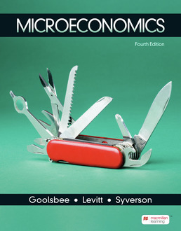 Microeconomics by Austan Goolsbee; Steven Levitt; Chad Syverson - Fourth Edition, 2024 from Macmillan Student Store