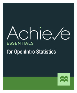 Cover: Achieve Essentials for OpenIntro Statistics (1-Term Access), 1st Edition by Macmillan Learning