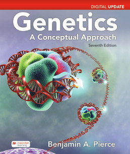 Cover: Genetics: A Conceptual Approach, Update, 7th Edition by Benjamin A. Pierce