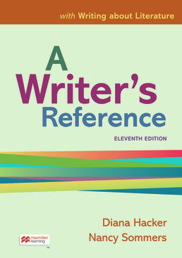 Cover: A Writer's Reference with Writing about Literature, 11th Edition by Diana Hacker; Nancy Sommers