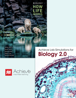 Cover: Achieve All-in-One for Biology: How Life Works 4e with Lab Simulations 2.0 (1-Term Access), 4th Edition by Morris; Hartl; Knoll; Lue; Michael; Berry; Biewener; Farrell; Holbrook; Liu; Heitz; Hens; Lozovsky; Merrill; Phillis; Pires; Stranford; Owen; Punt; Jones; Macmillan