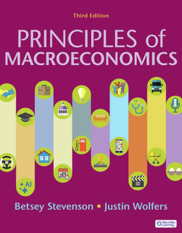 Cover: Principles of Macroeconomics 3e, 3rd Edition by Betsey Stevenson; Justin Wolfers