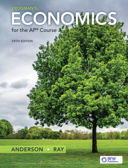 Cover: Krugman's Economics for the AP® Course, 5th Edition by David Anderson; Margaret Ray