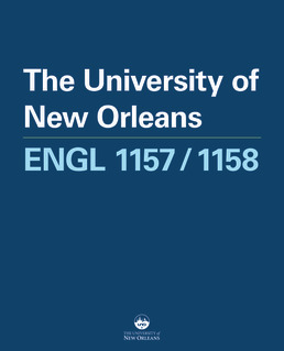 Cover: CM Original Material for The Hub (6-Months Online) for University of New Orleans ENG 1157/1158, 2nd Edition by University of New Orleans