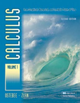 Cover: Calculus, Volume I, 2nd Edition by Arnold Ostebee; Paul Zorn