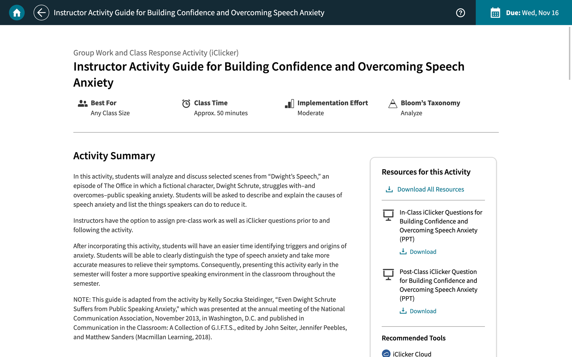 Achieve Instructor Activity Guides