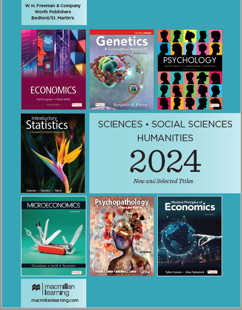 2024 new and selected titles in sciences, social sciences, and humanities from Macmillan Learning