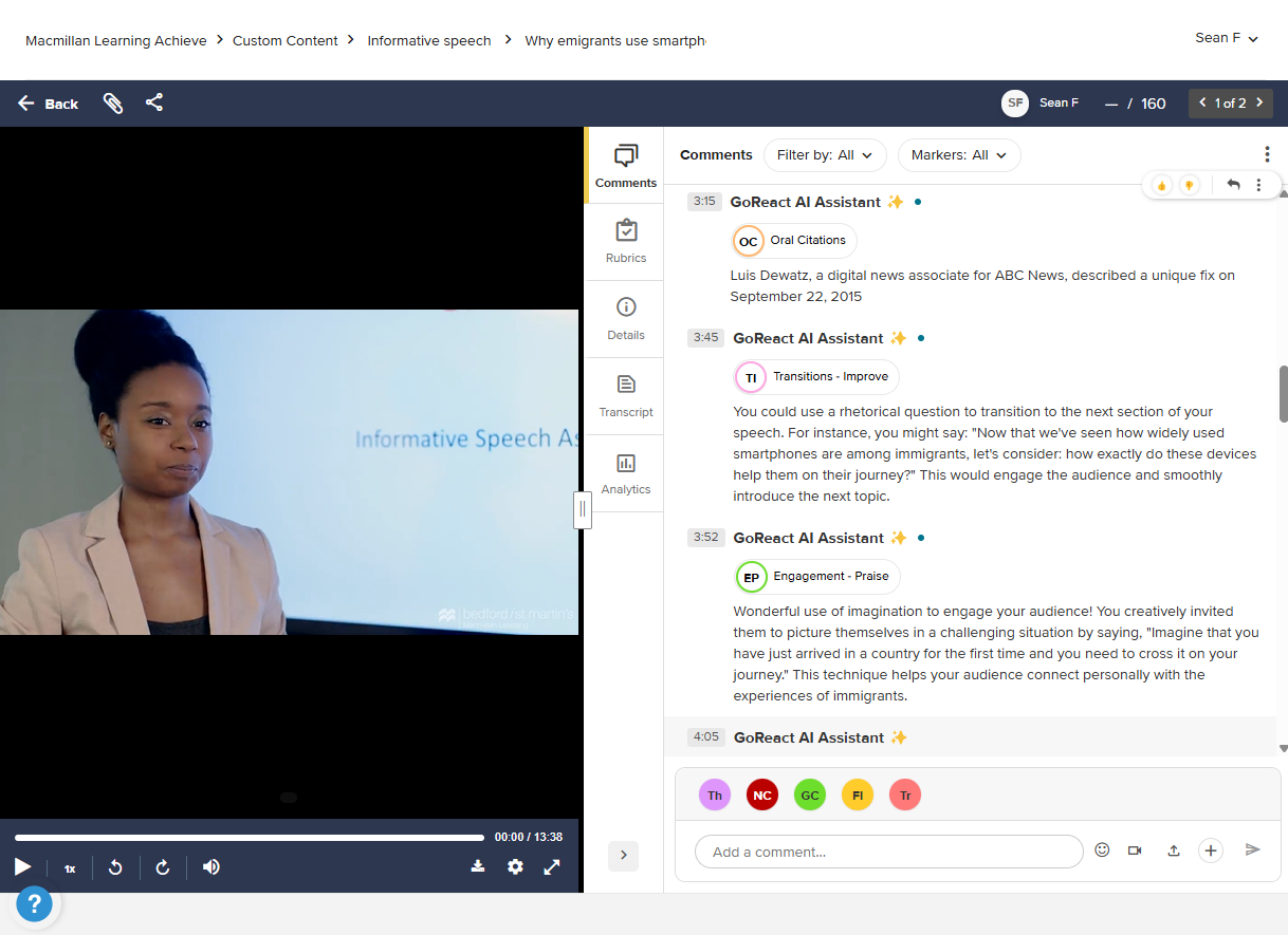 GoReact Advanced with AI