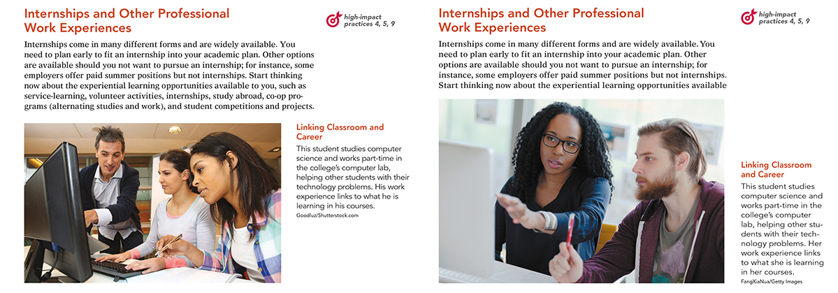 Side-by-side screenshots from pages 255 from the thirteenth and fourteenth edition to show the new edition’s focus on diversity, equity, and inclusion.