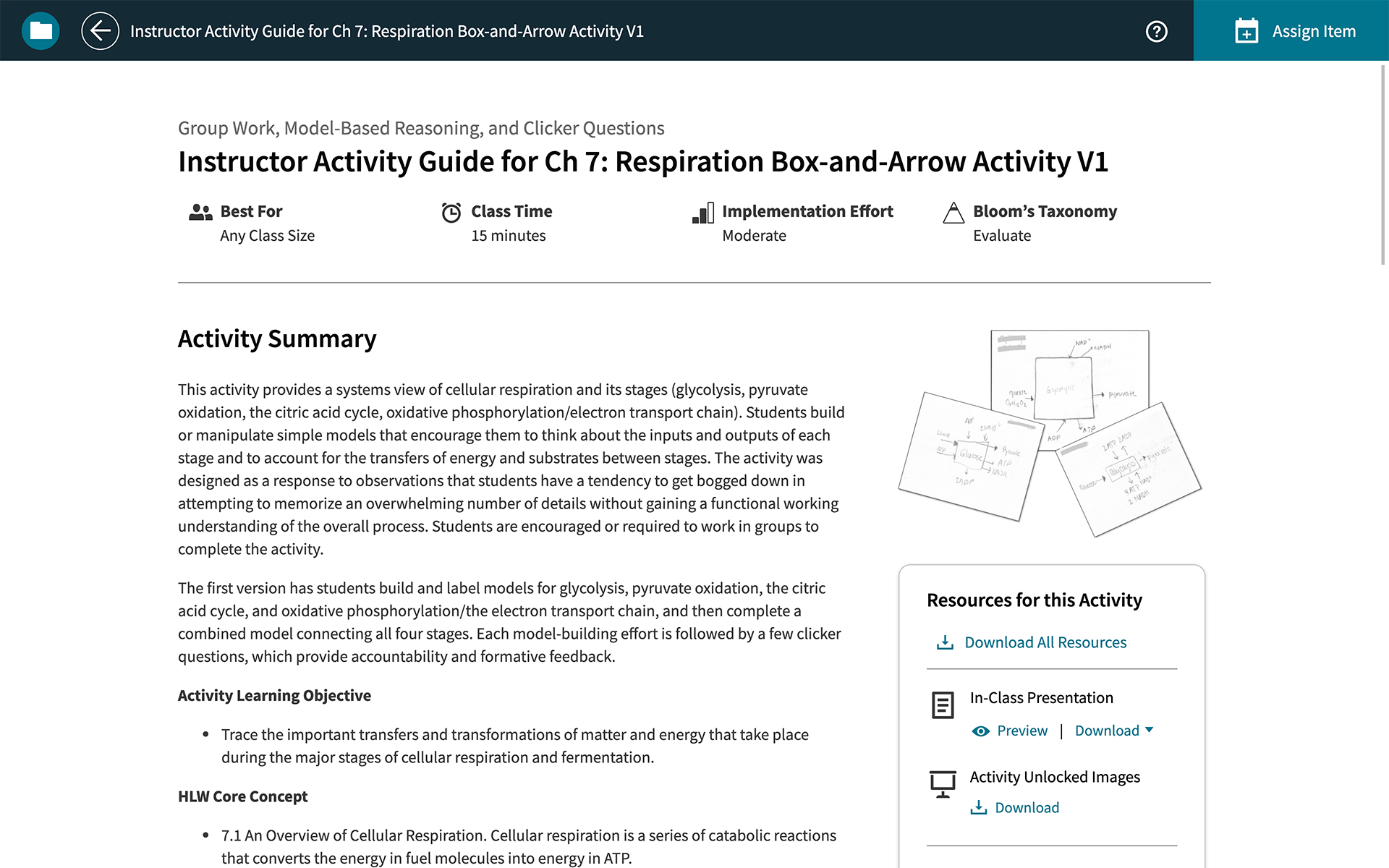 achieve activity guide