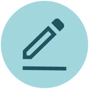 An icon for English depicted with a pen is featured as a discipline on the online learning platform, Achieve.